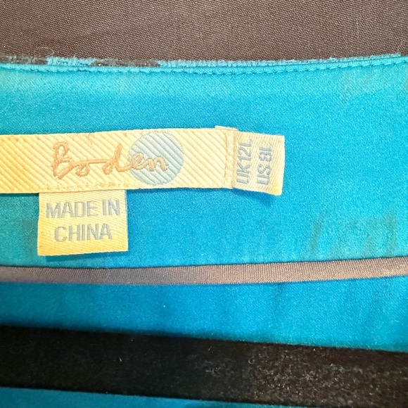 Boden “Martha” Day Dress – Blue Palm Print – UK12 / US8 - Picture 8 of 13